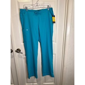 WonderWink Womens Classic Fit Teal Scrub Pants Size Large NWT